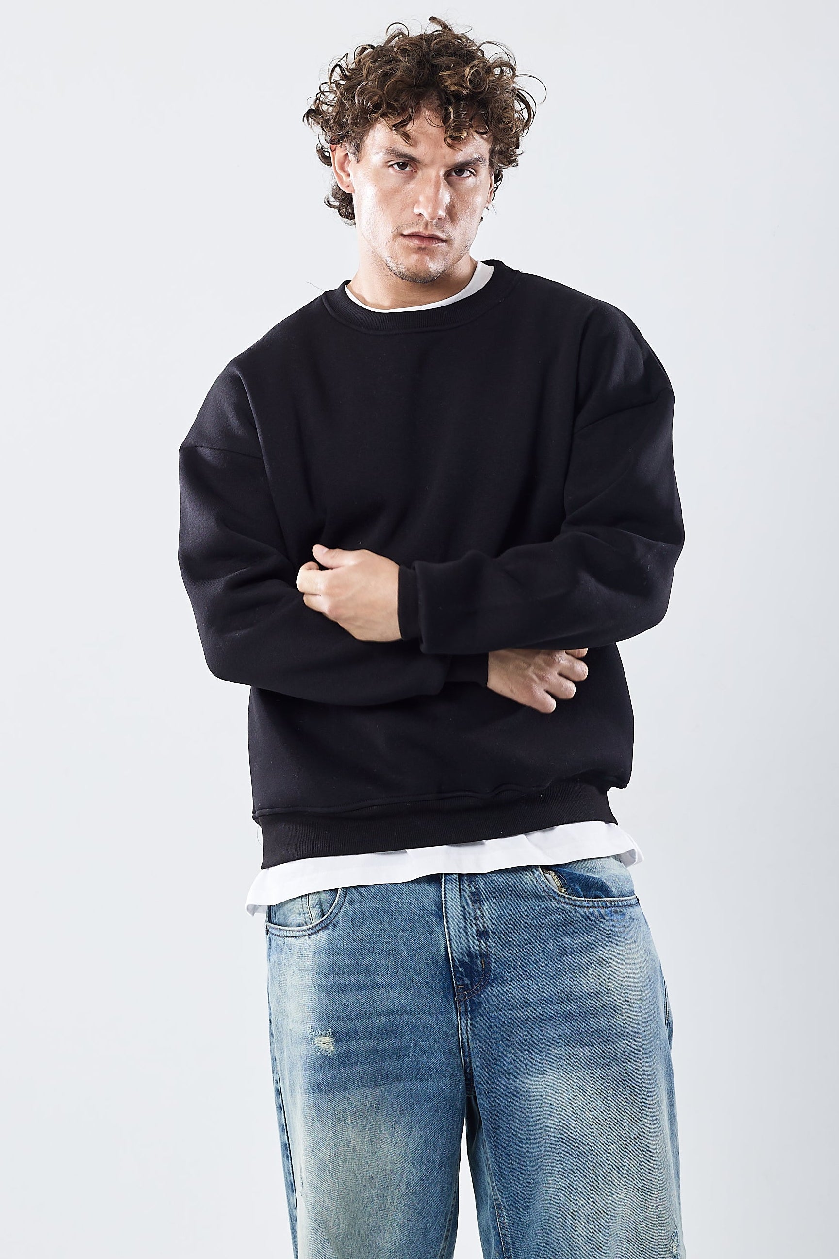 Crewneck sweatshirt Black