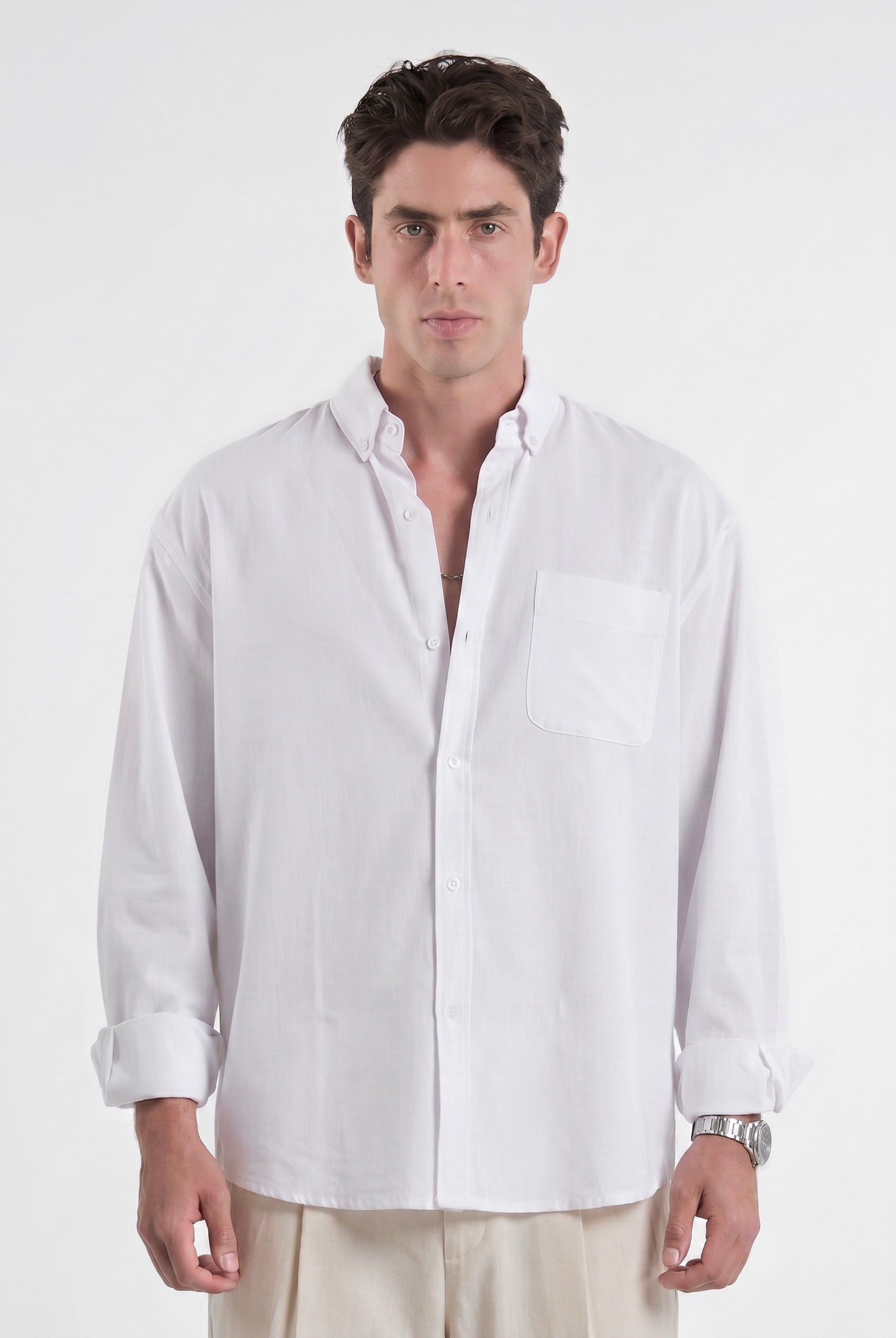 Everyday White Linen Shirt