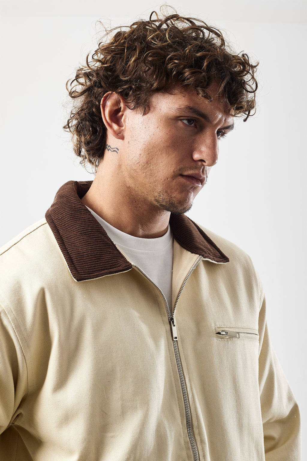 Workwear jacket beige