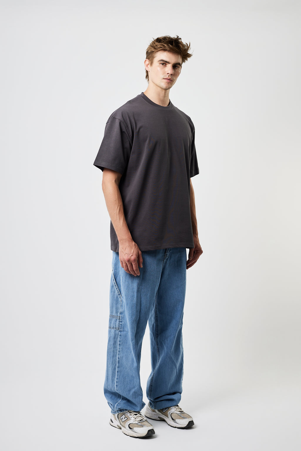 Premium Heavyweight Oversized Tee Dark grey