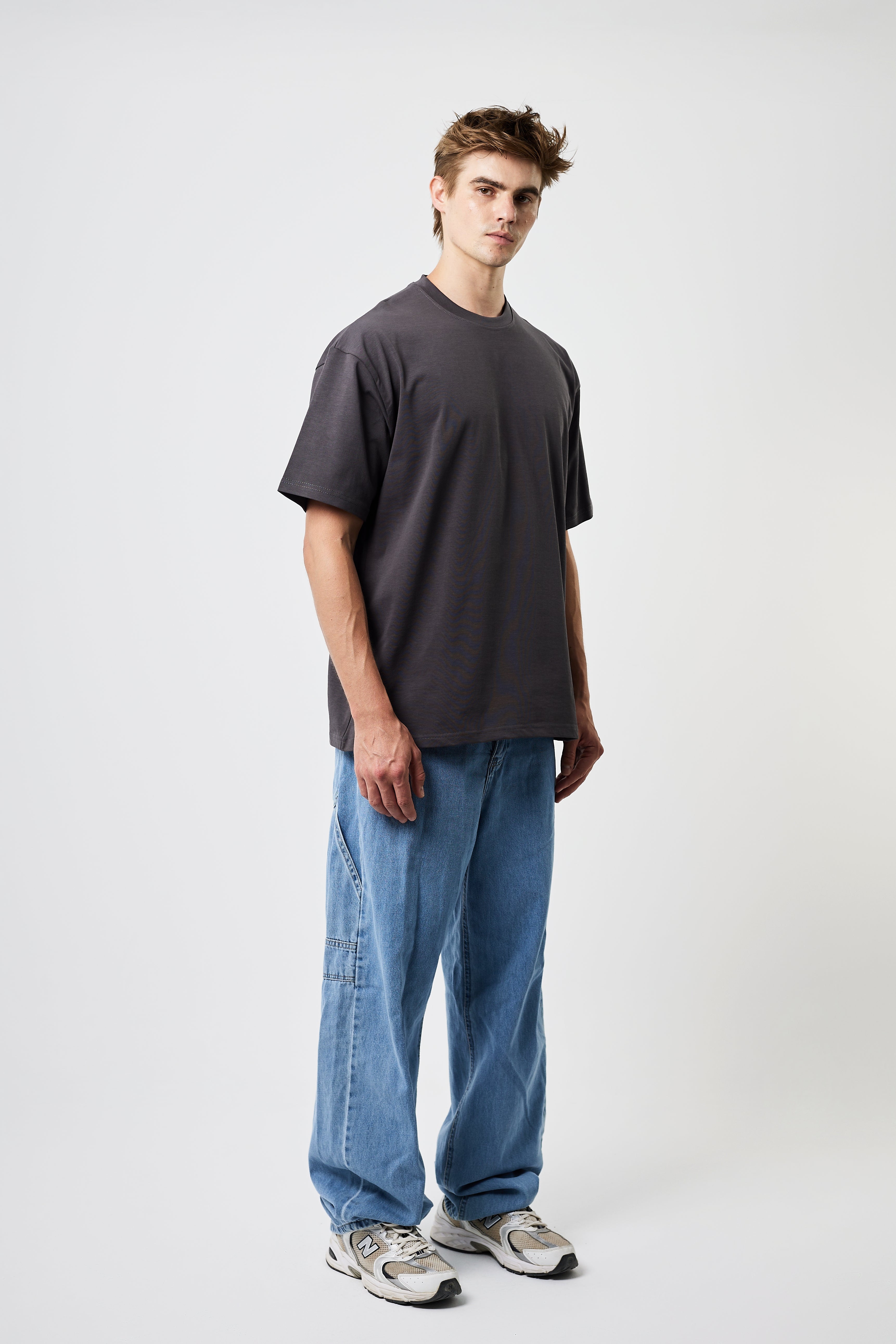 Premium Heavyweight Oversized Tee Dark grey