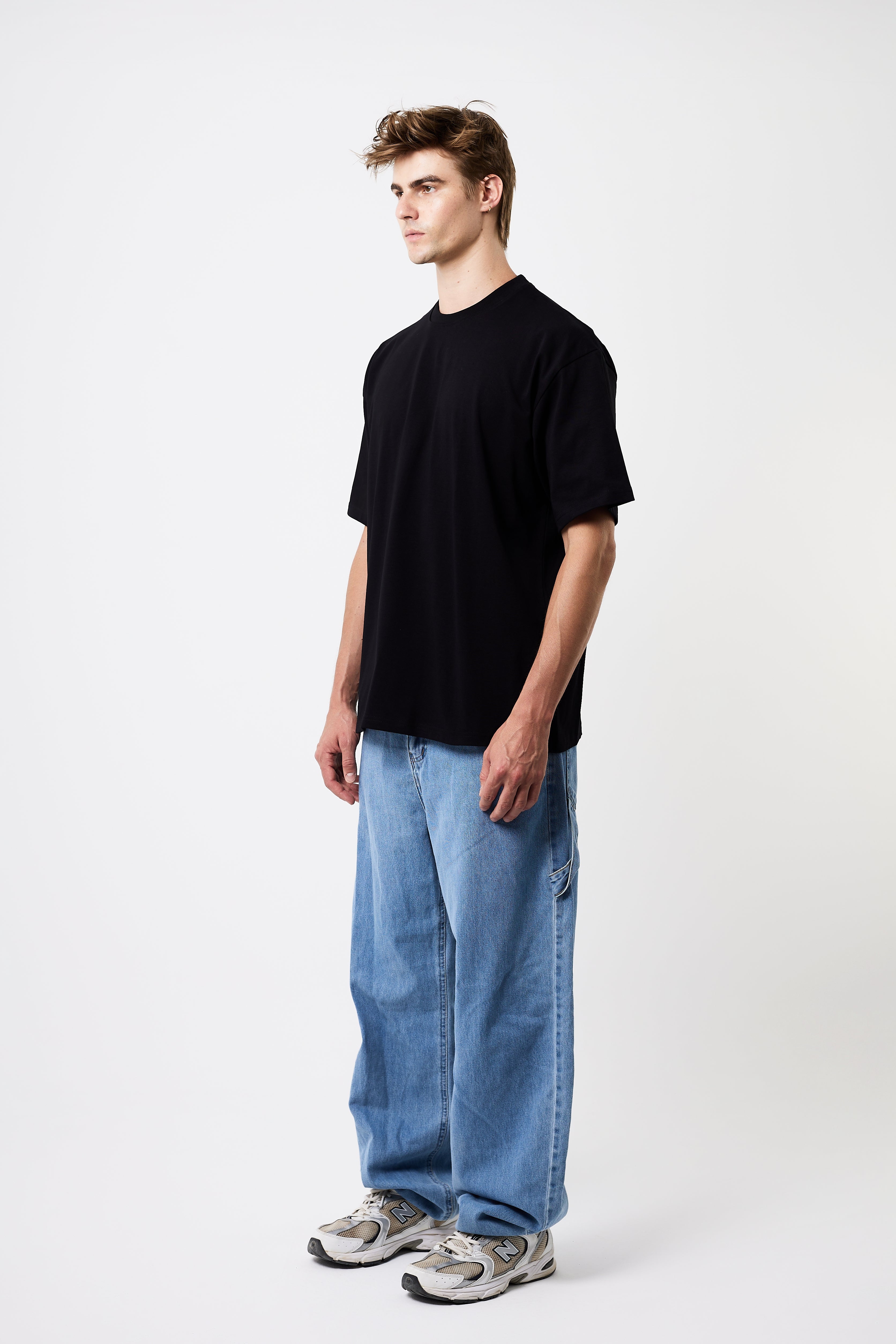 Premium Heavyweight Oversized Tee Black