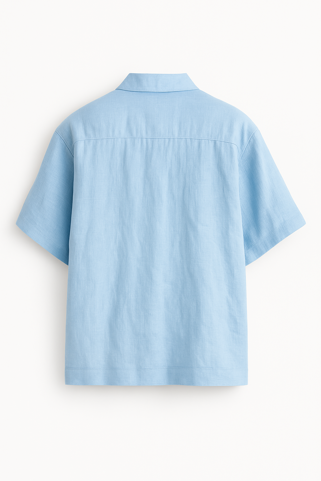 Pure Linen Cropped Boxy Shirt