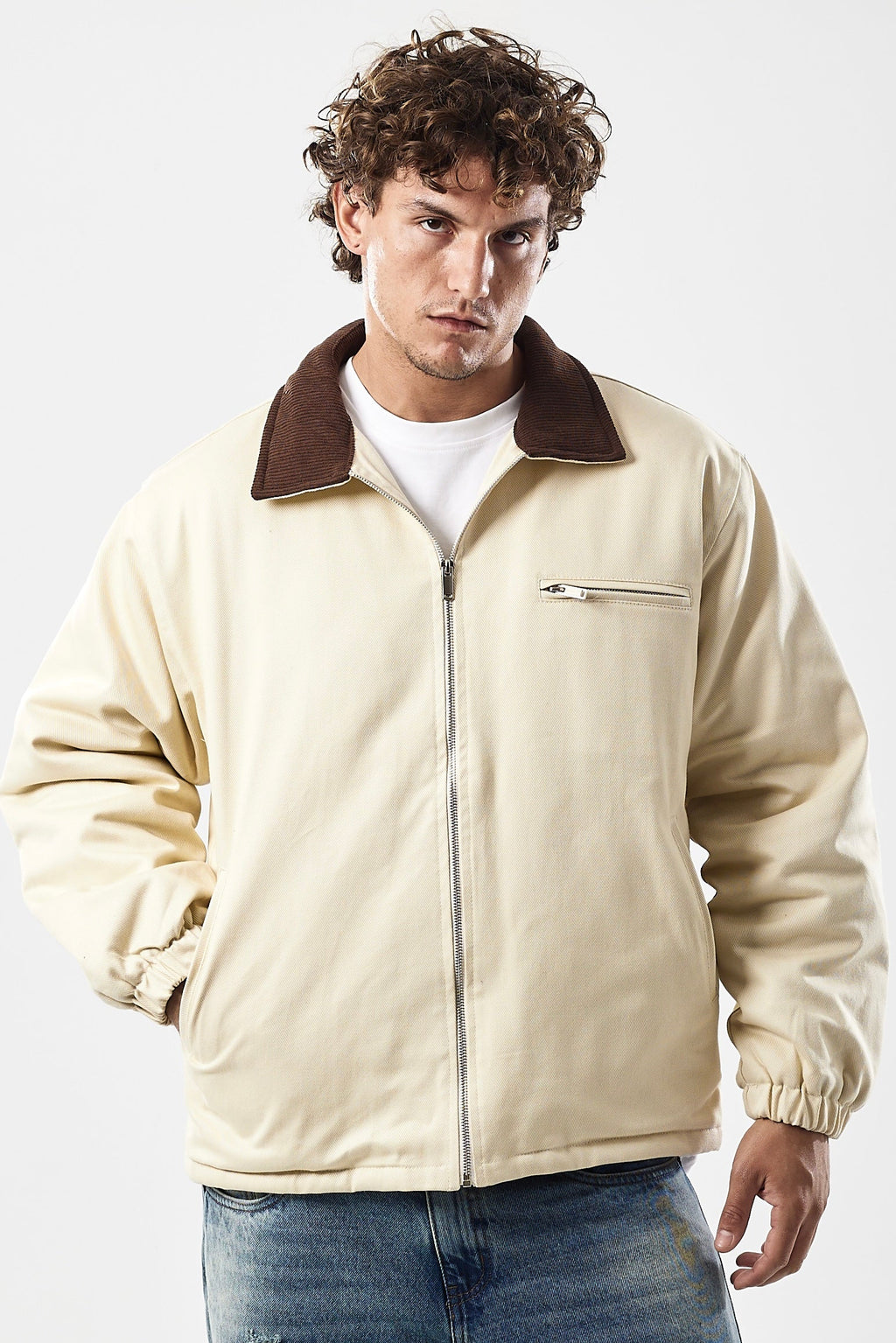 Workwear jacket beige