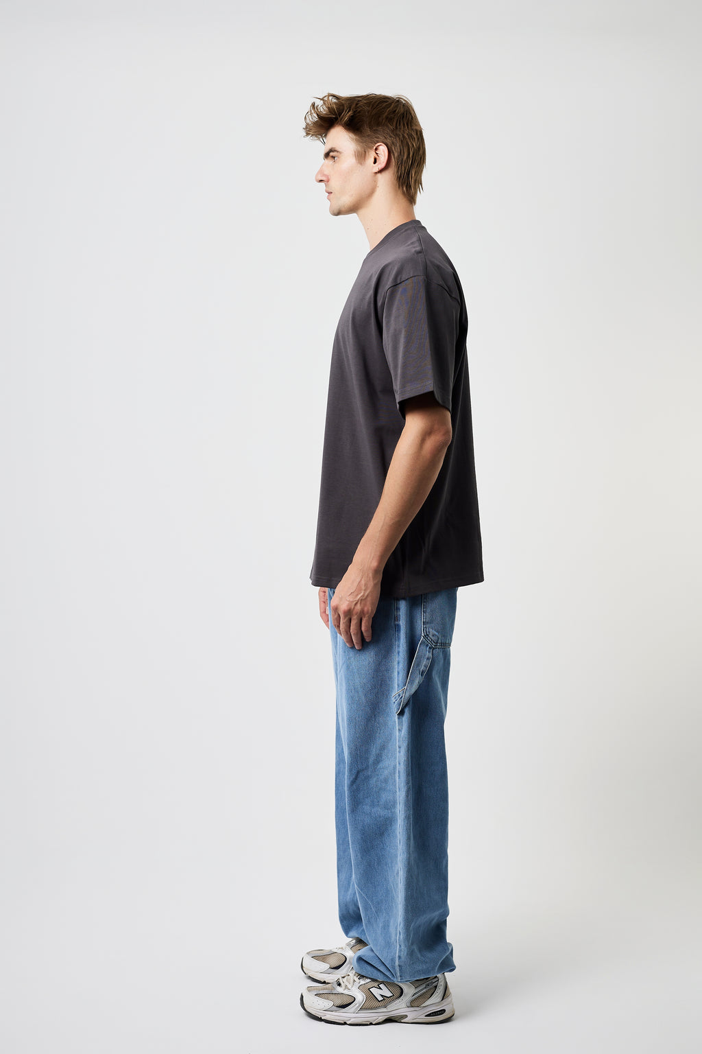Premium Heavyweight Oversized Tee Dark grey