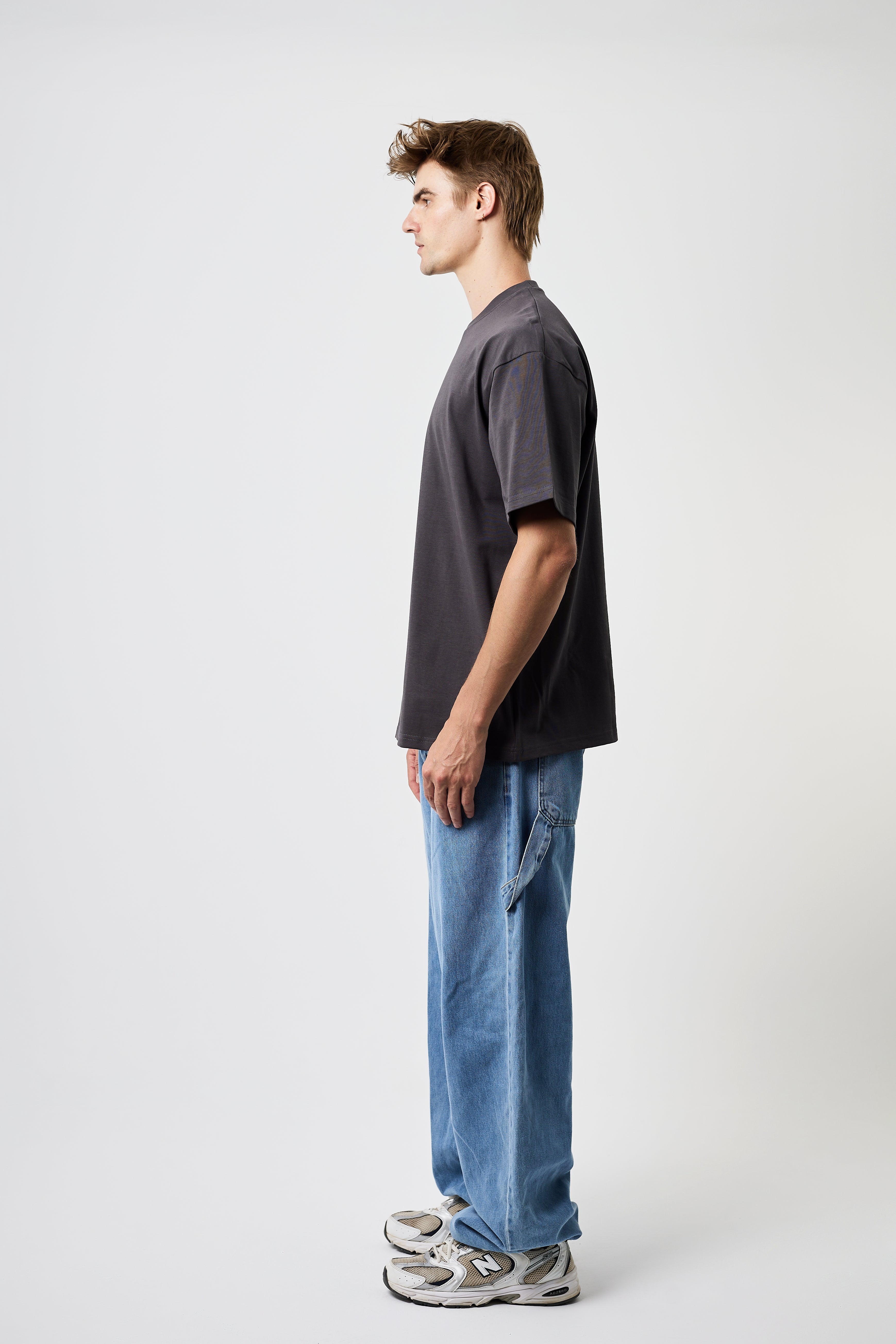 Premium Heavyweight Oversized Tee Dark grey