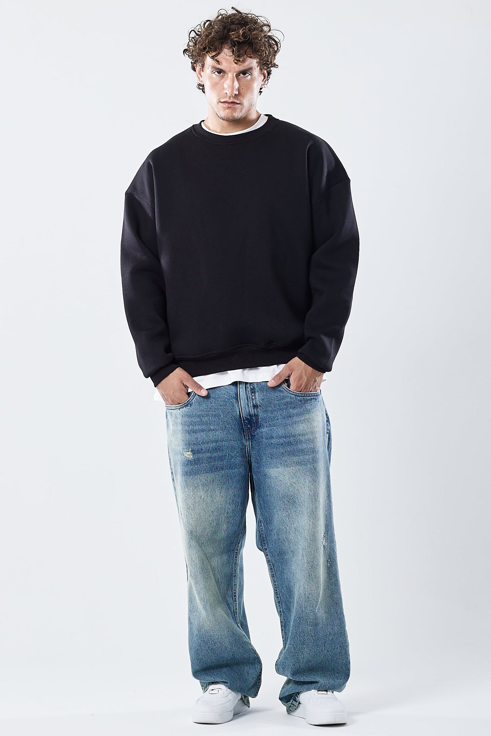 Crewneck sweatshirt Black