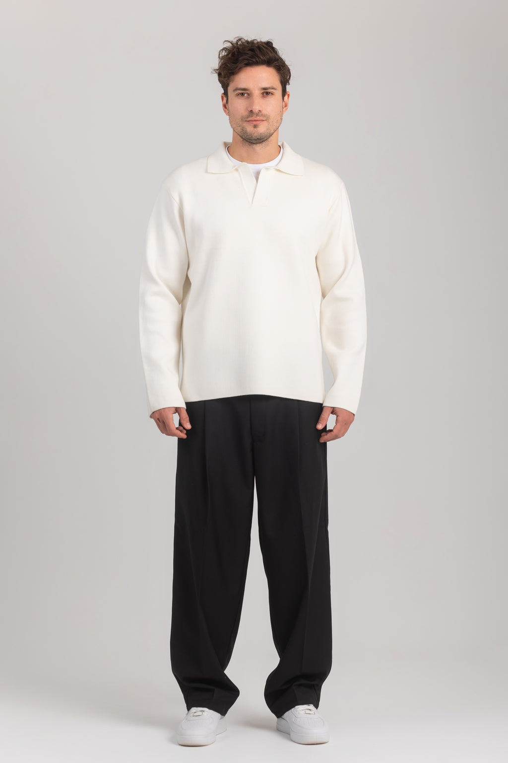 Black Baggy Tailored Pants