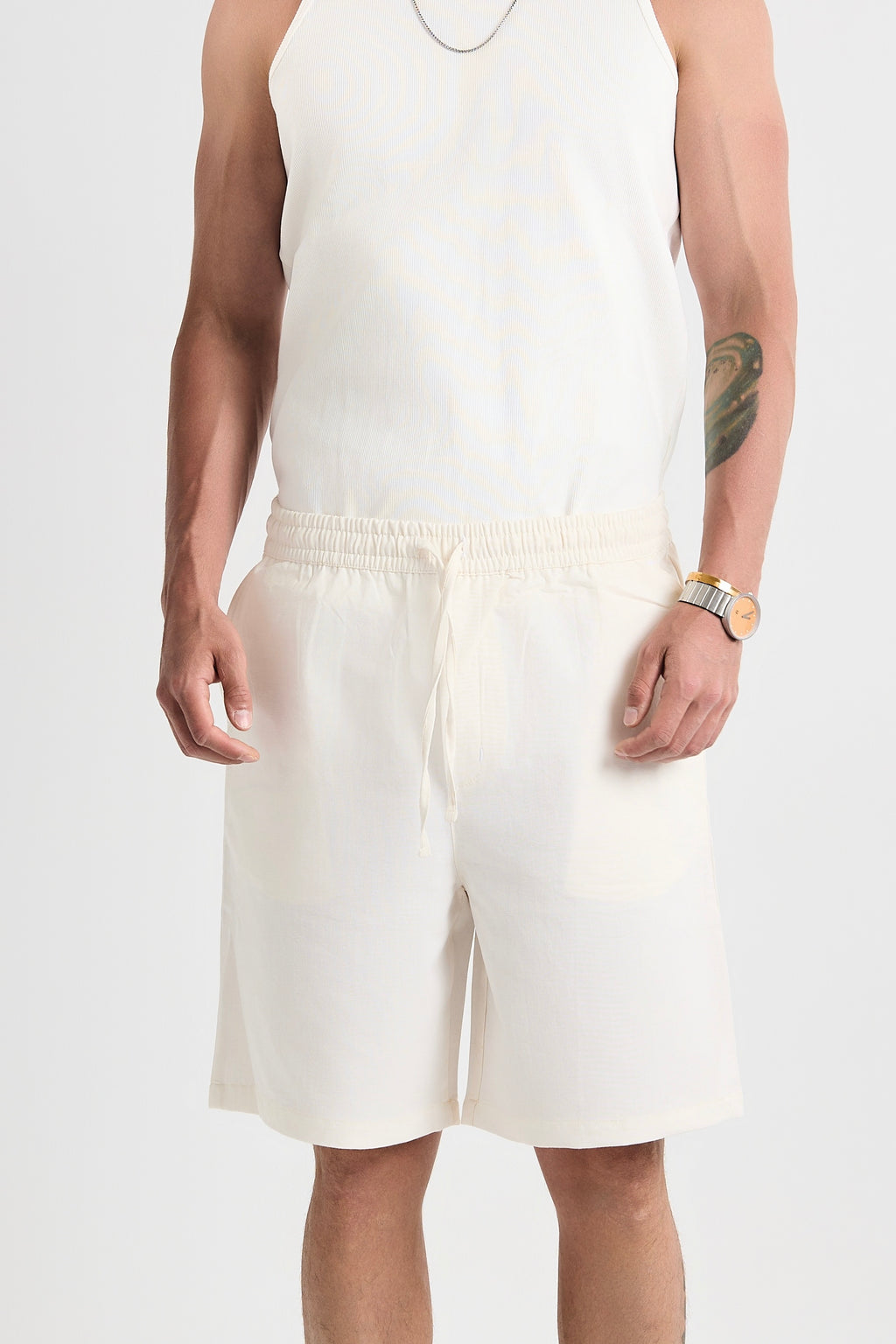 Off-White linen Shorts