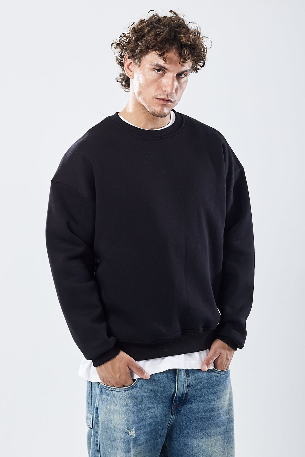 Crewneck sweatshirt Black