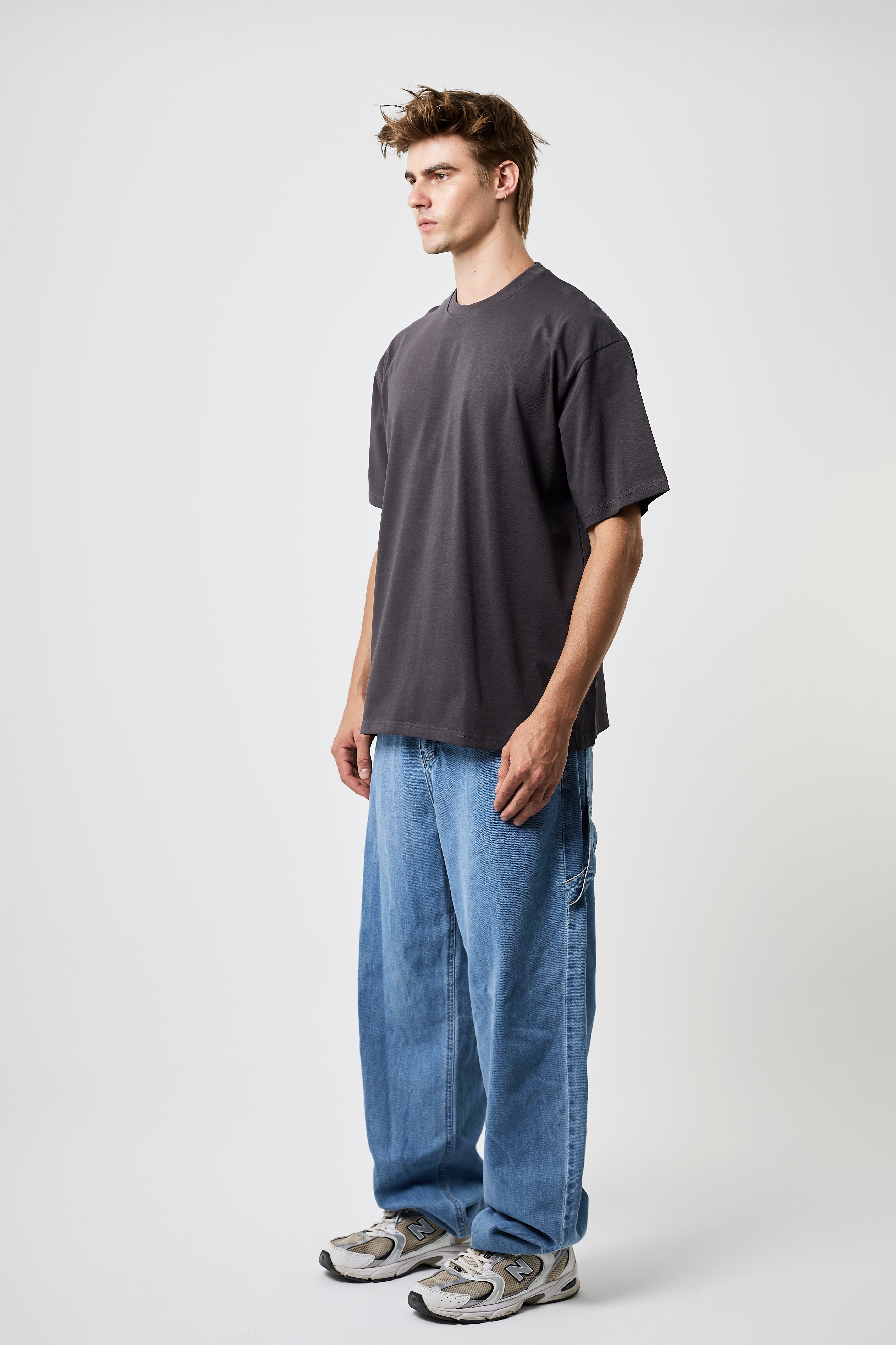 Premium Heavyweight Oversized Tee Dark grey