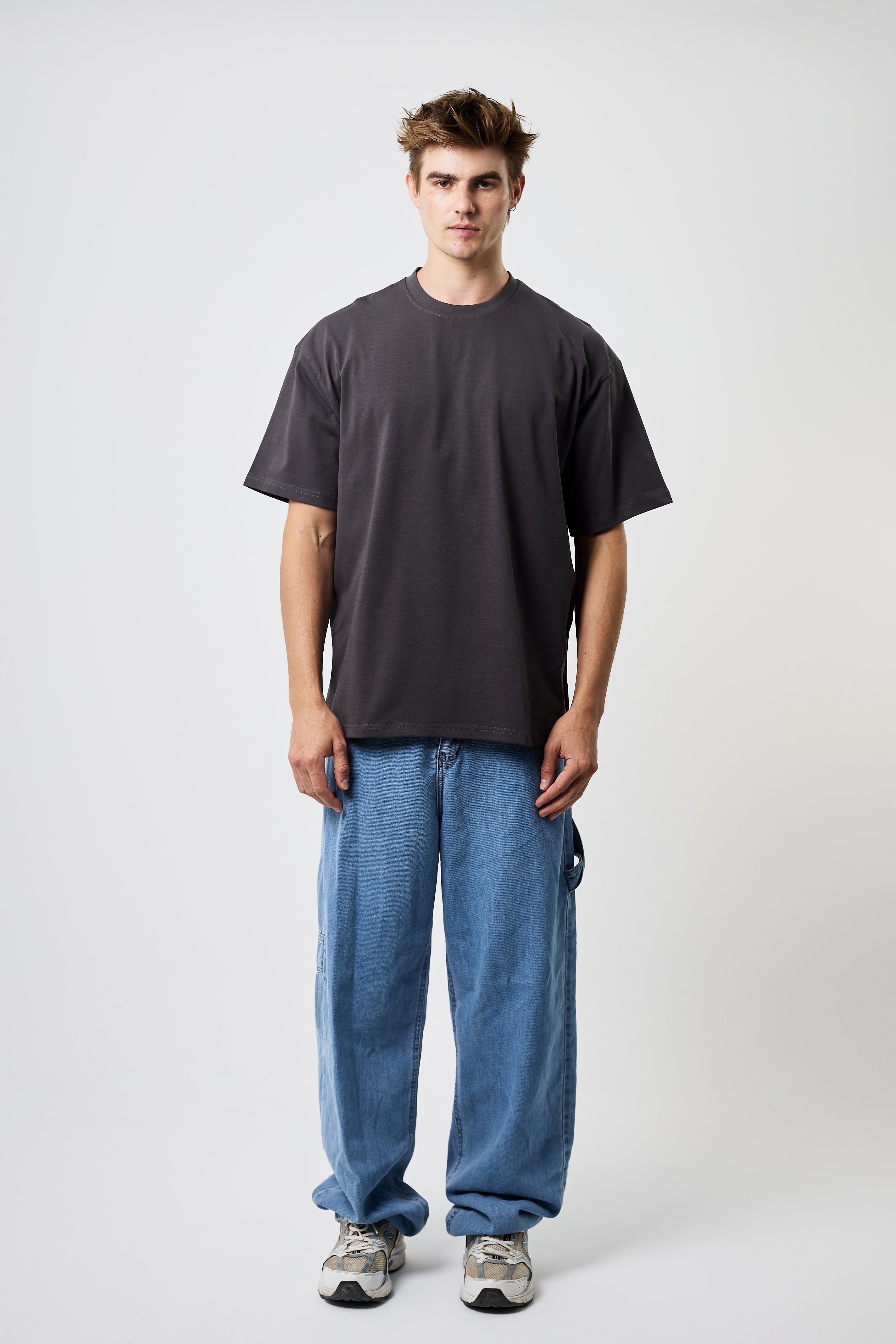 Premium Heavyweight Oversized Tee Dark grey
