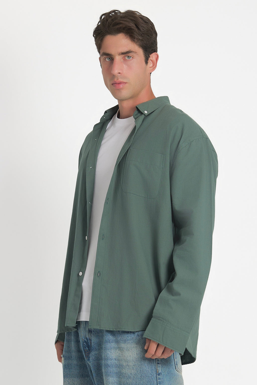 Everyday Olive Linen Shirt