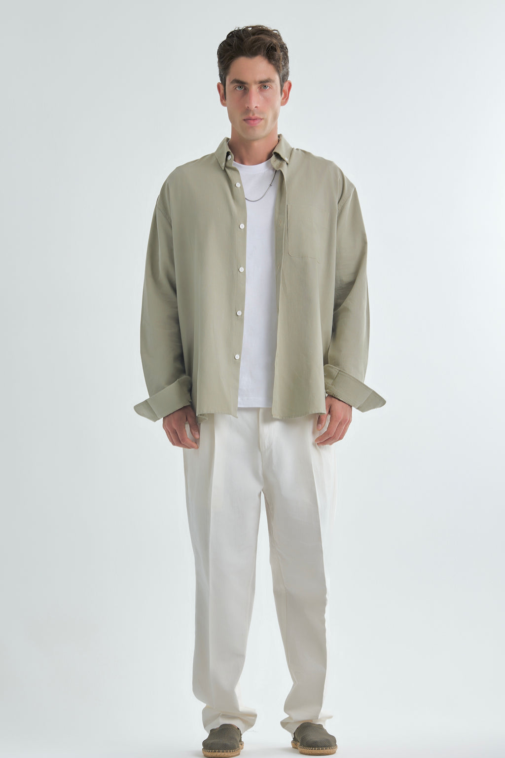 Everyday Desert Sage Linen Shirt