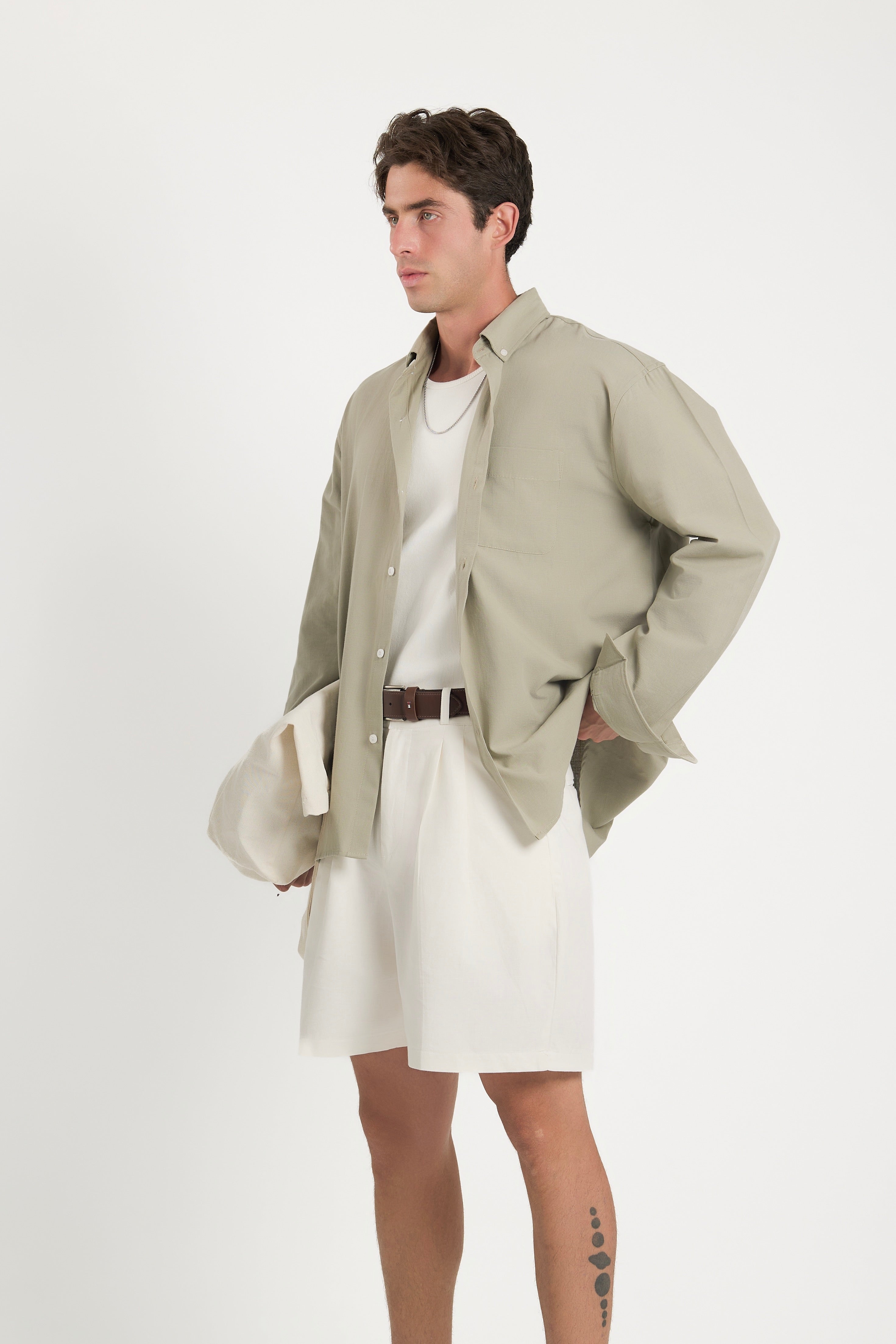 Everyday Desert Sage Linen Shirt