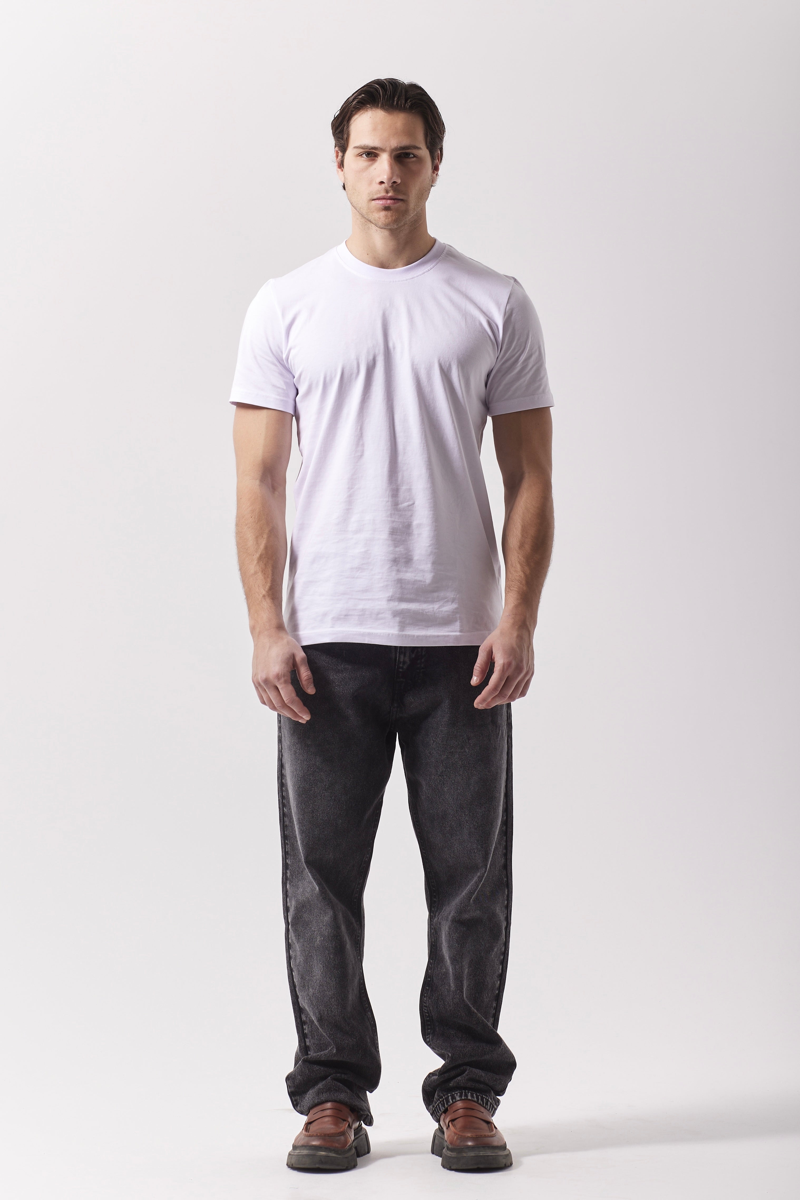 EVERYDAY STRAIGHT-LEG JEANS DARK GREY