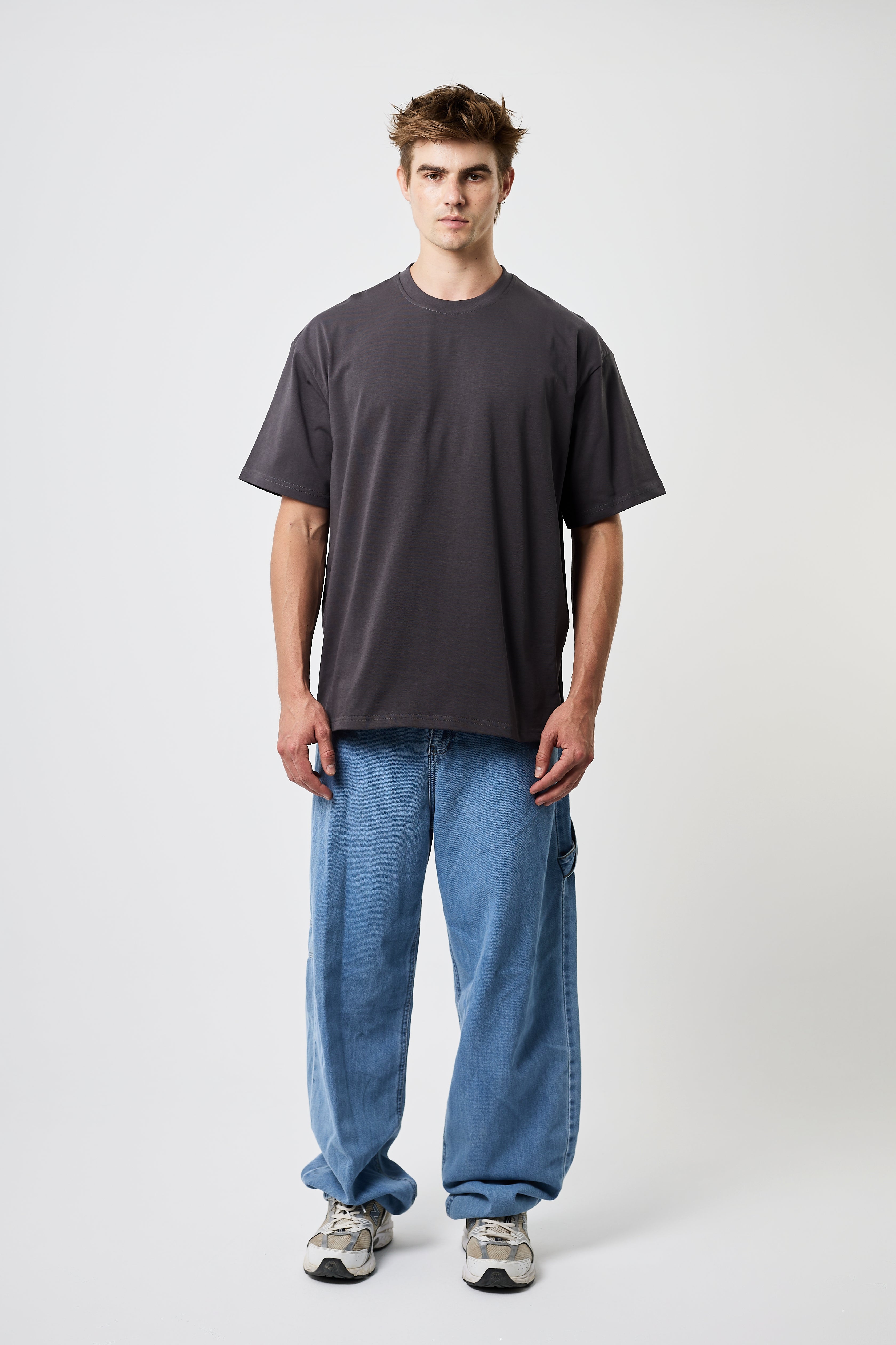 Premium Heavyweight Oversized Tee Dark grey