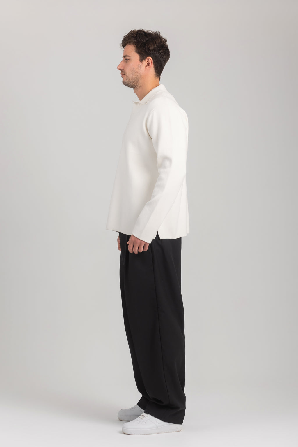 Black Baggy Tailored Pants