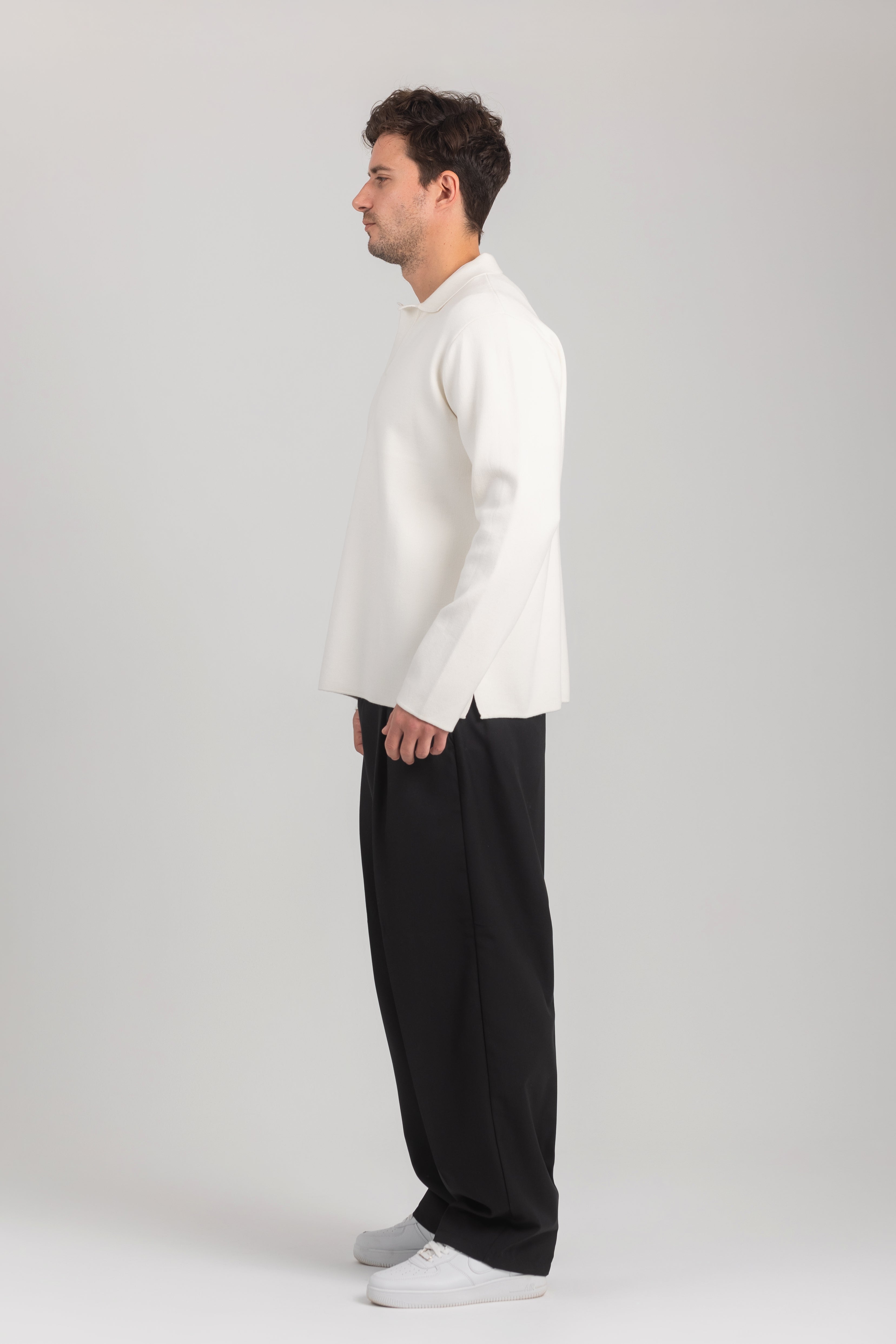 Black Baggy Tailored Pants