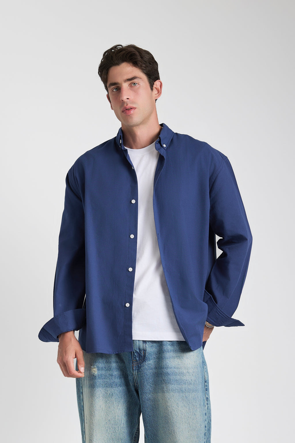Everyday Blue Linen Shirt