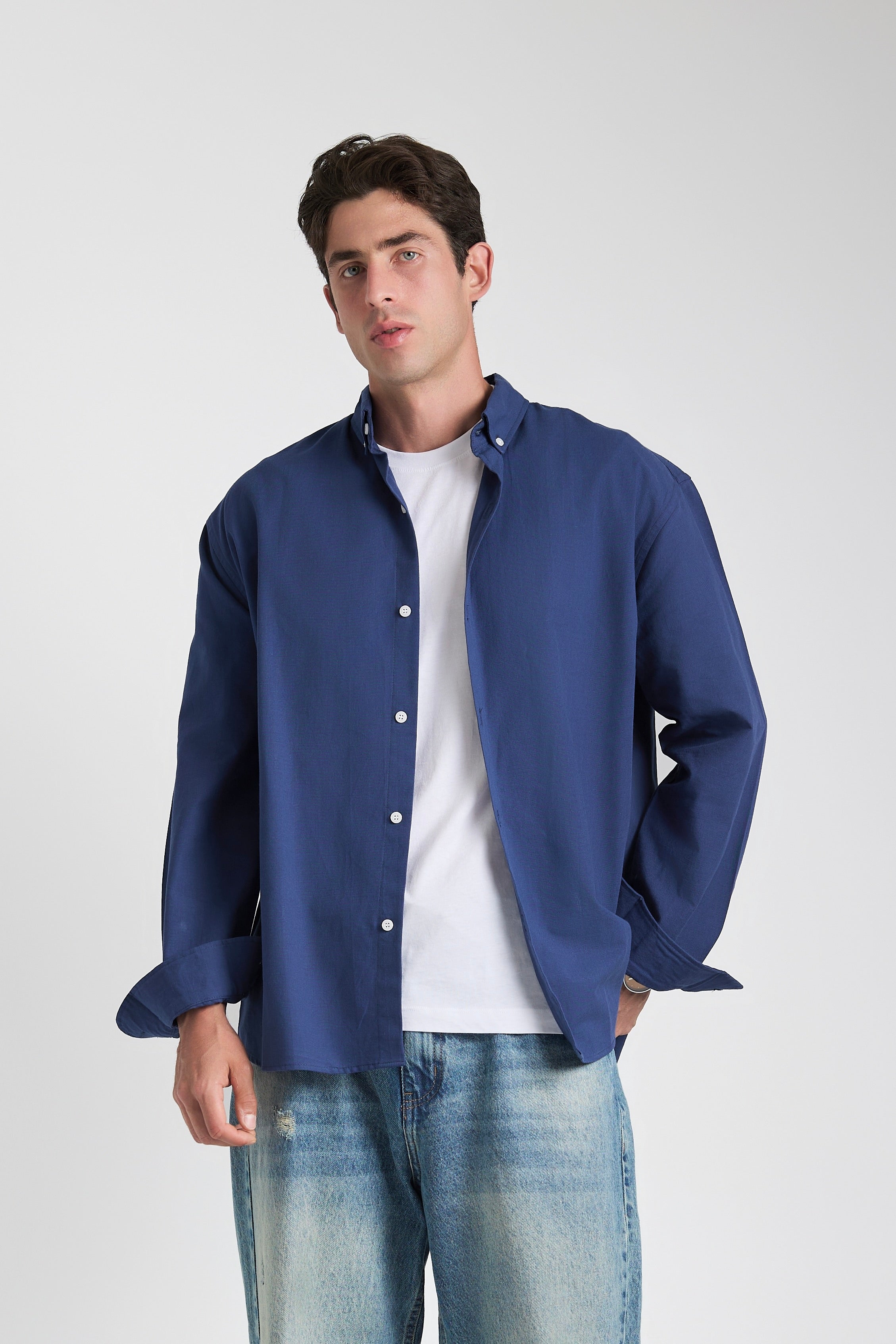 Everyday Blue Linen Shirt