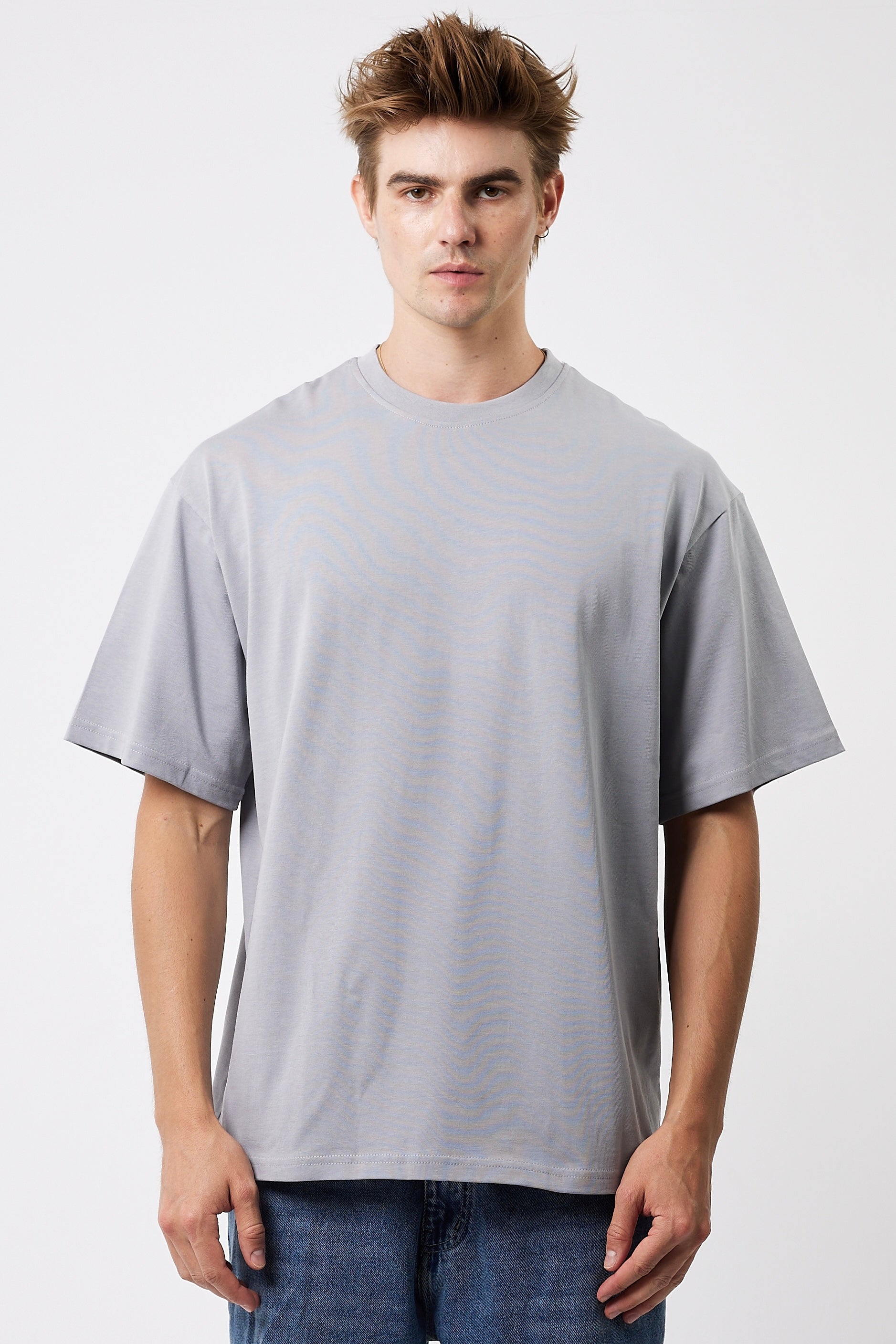 Premium Heavyweight Oversized Tee Light Grey