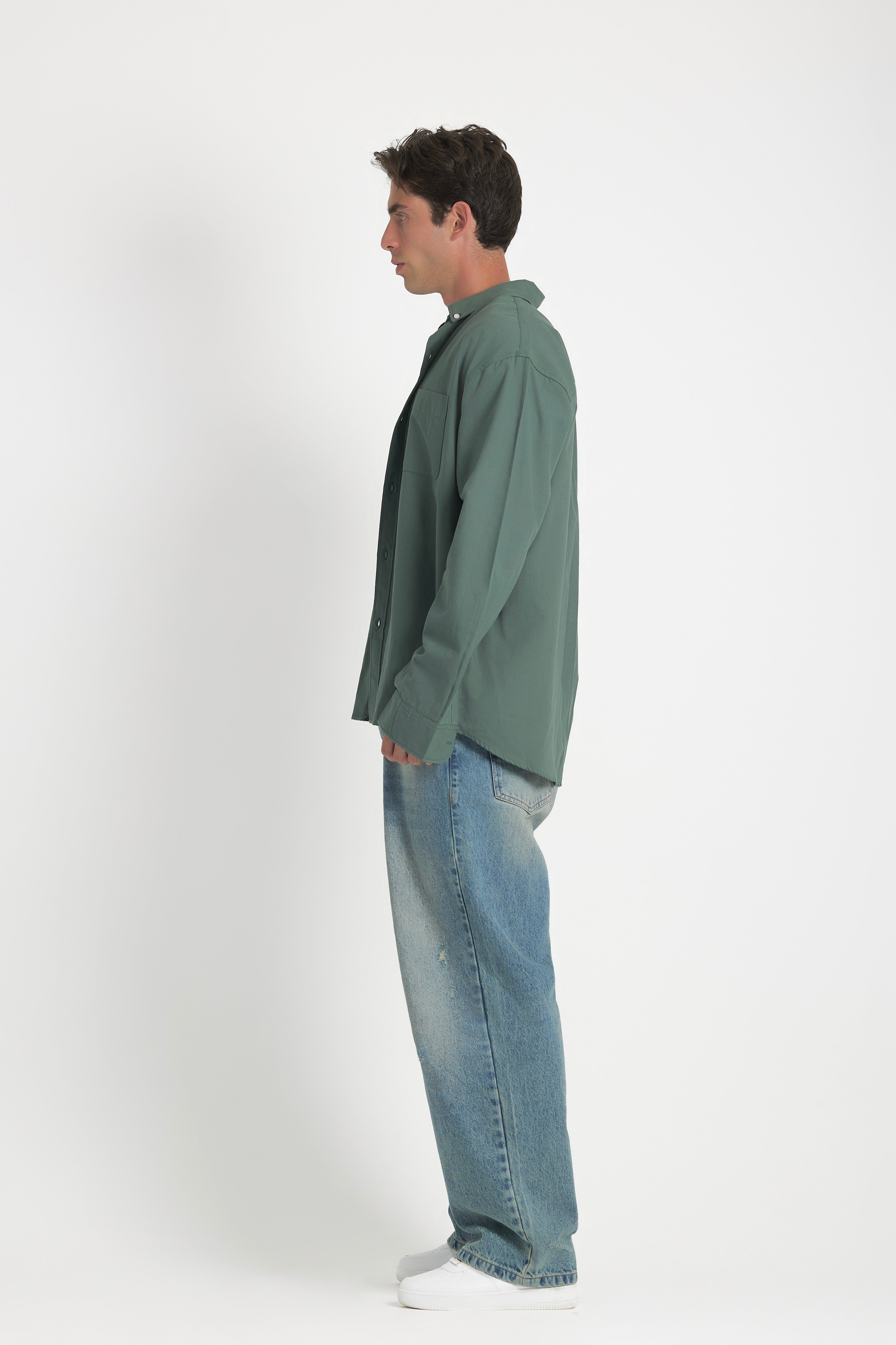 Everyday Olive Linen Shirt