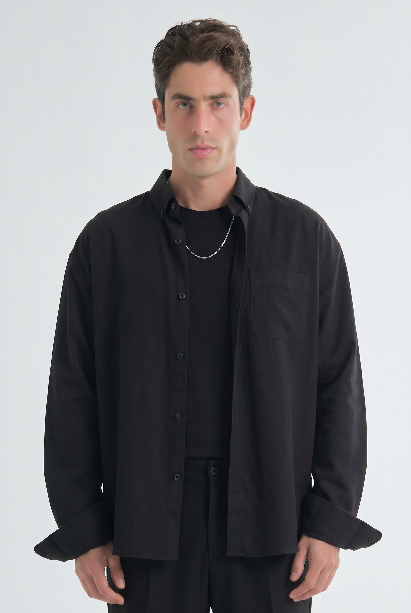 Everyday Black Linen Shirt