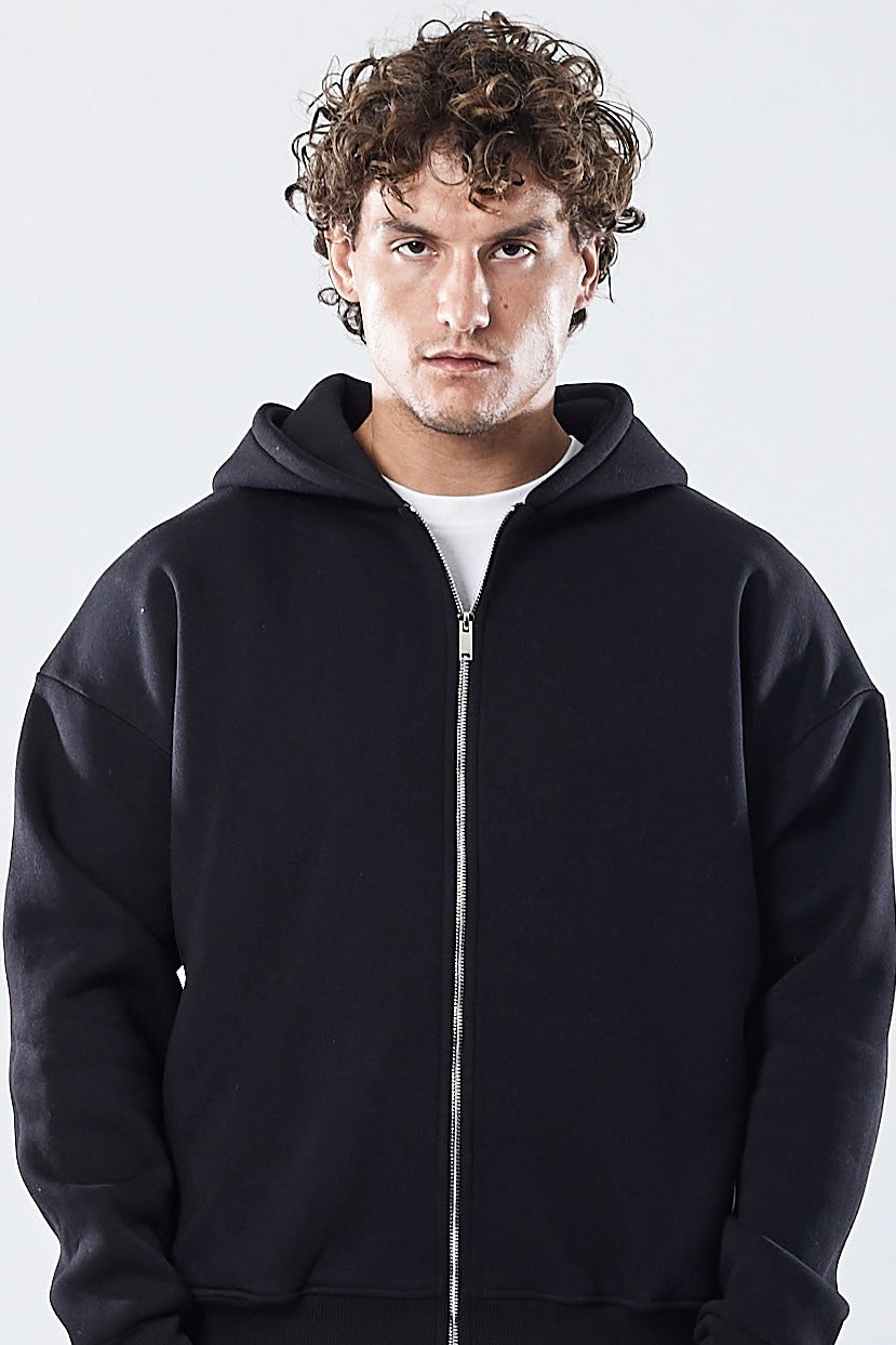 Zip-up Hoodie V2 jet black