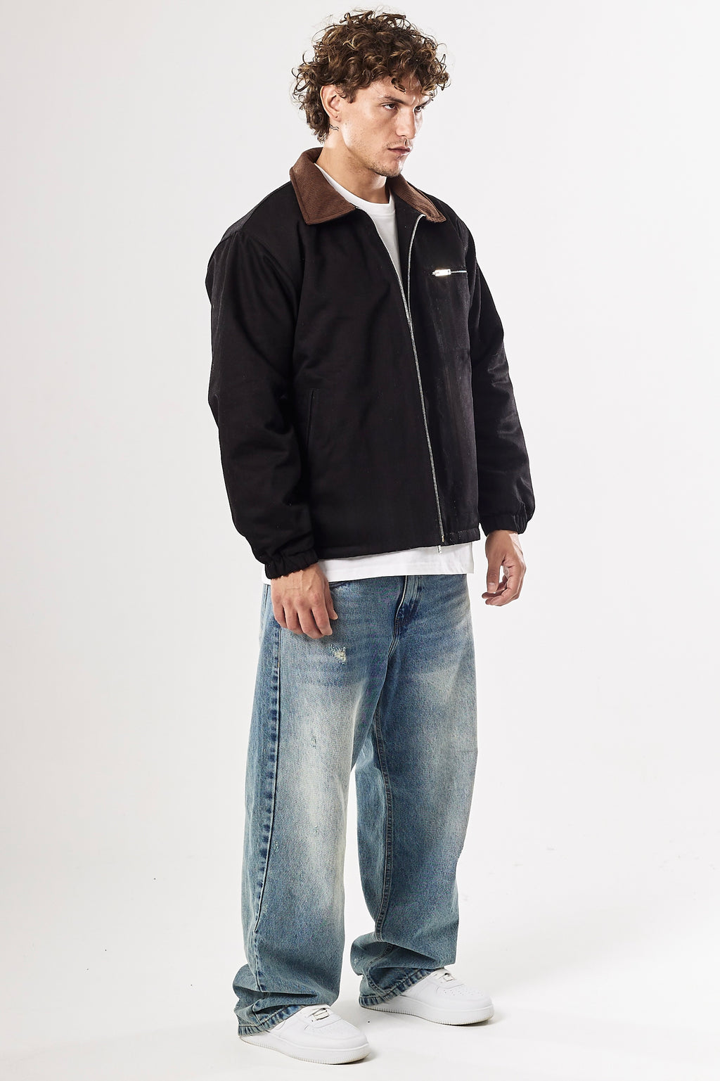 Workwear jacket blackxBrown