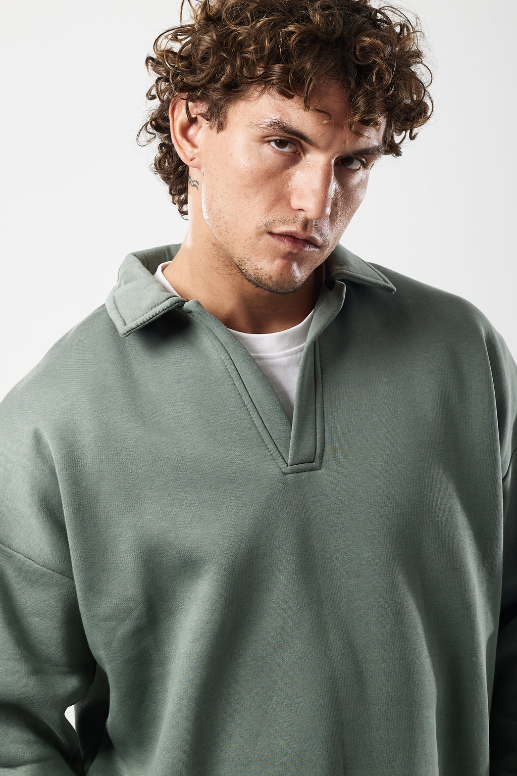 Polo sweater Sage green