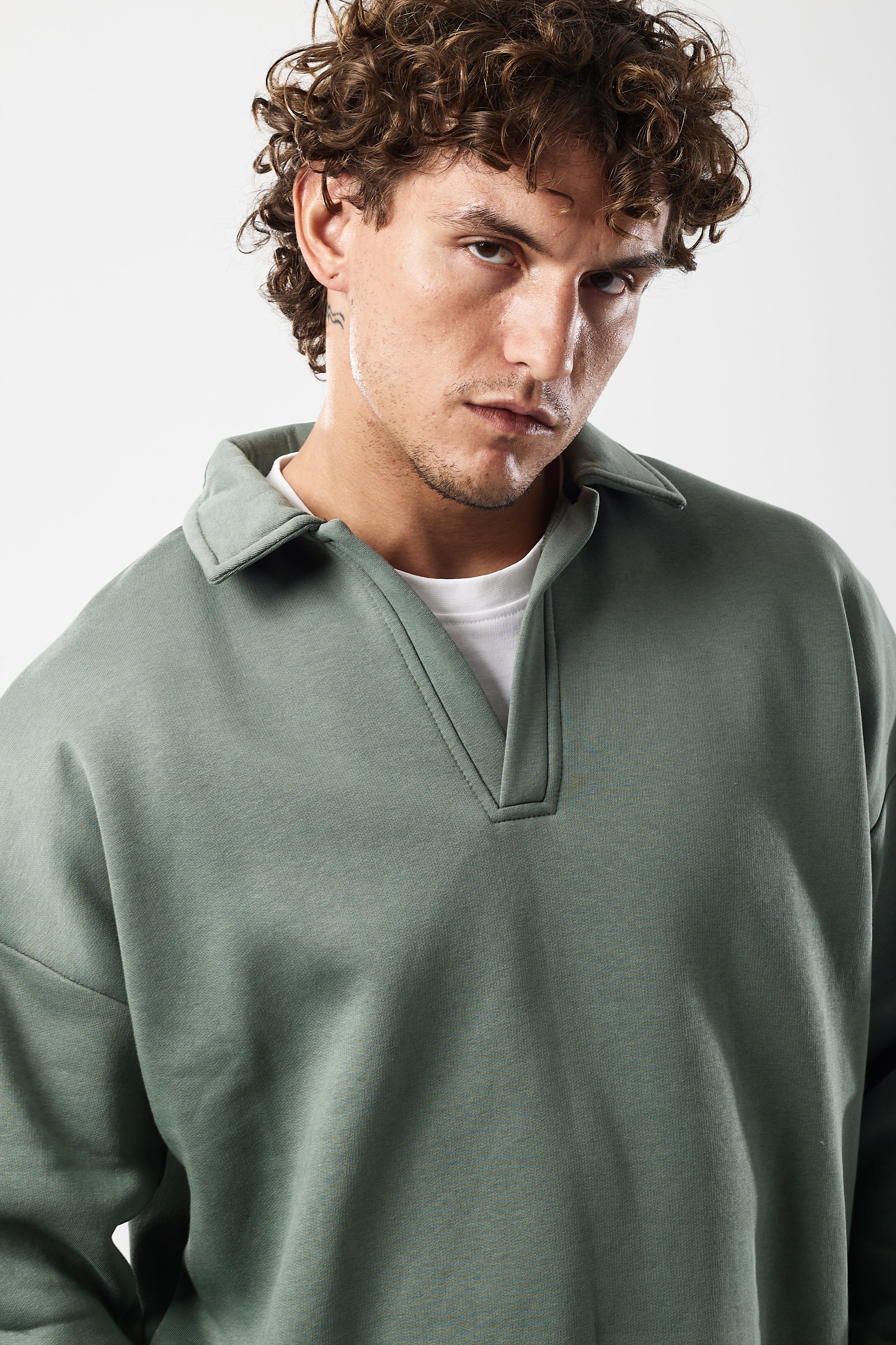 Polo sweater Sage green