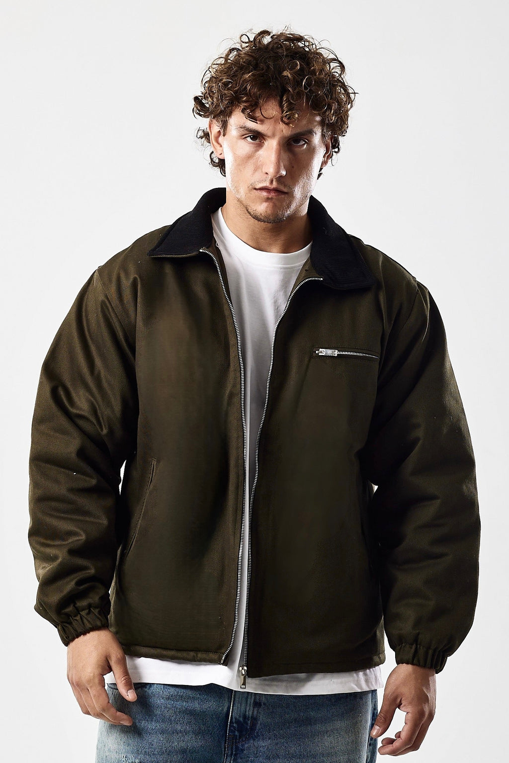 Workwear jacket dark green