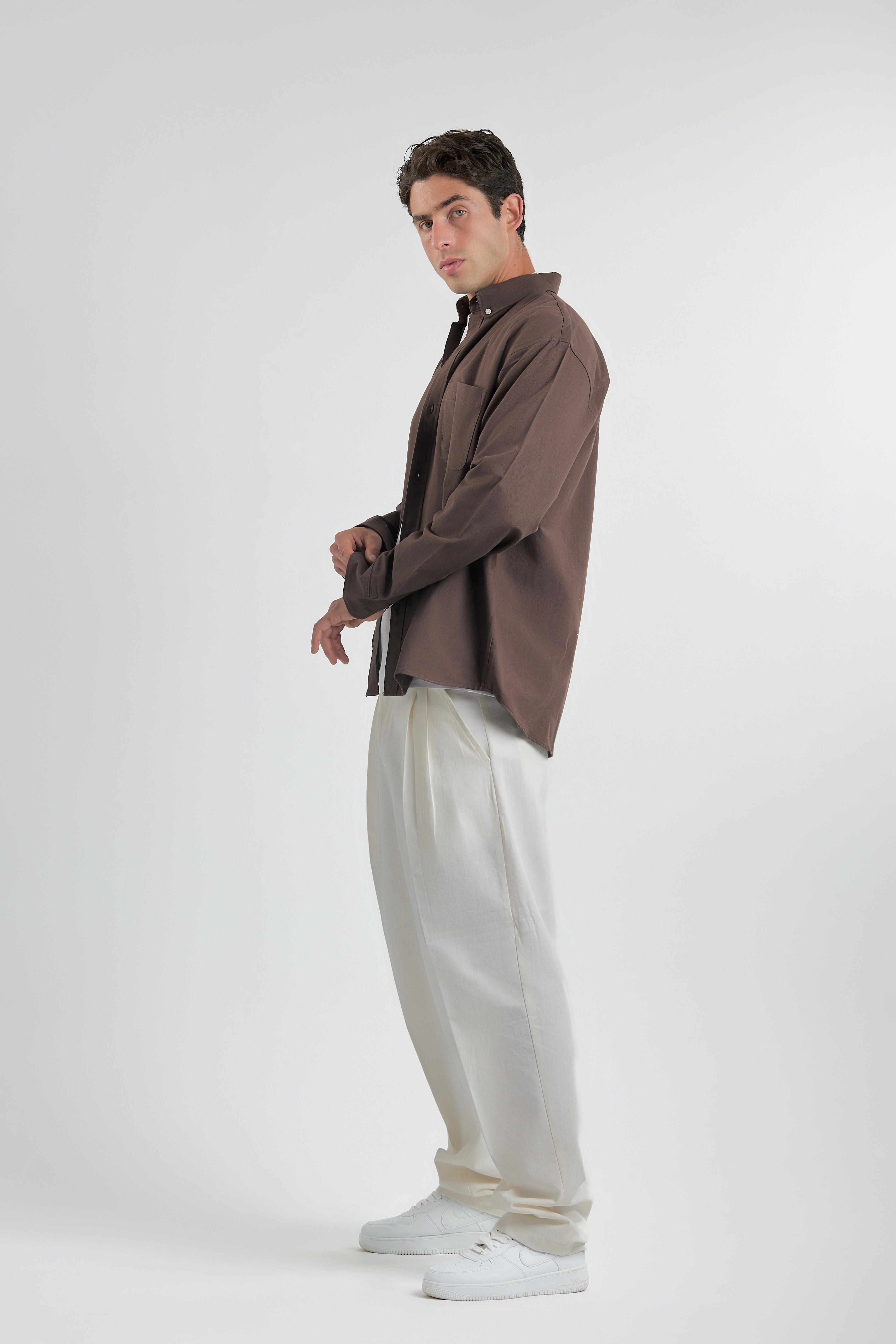 Everyday Brown Linen Shirt