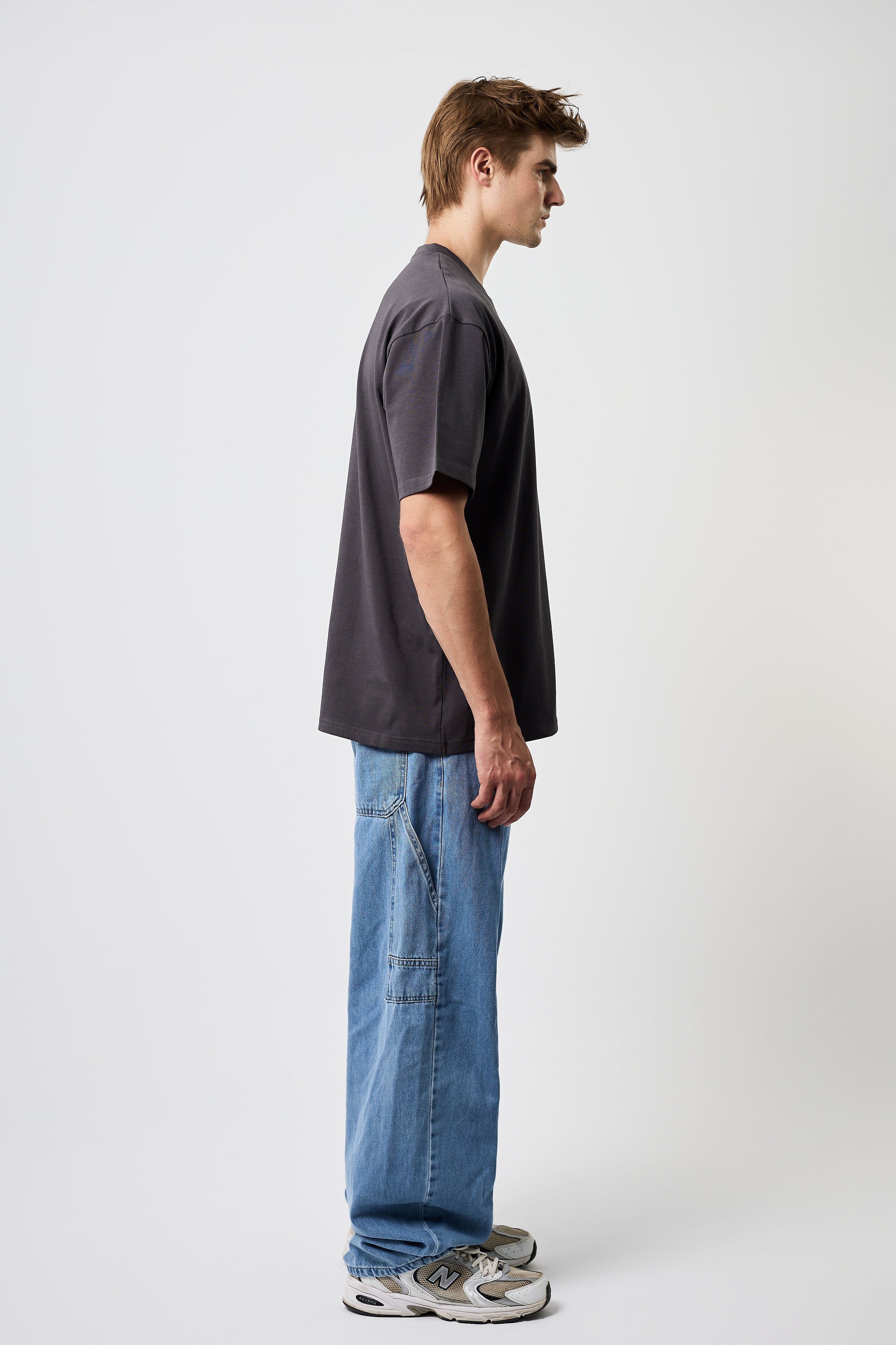 Premium Heavyweight Oversized Tee Dark grey