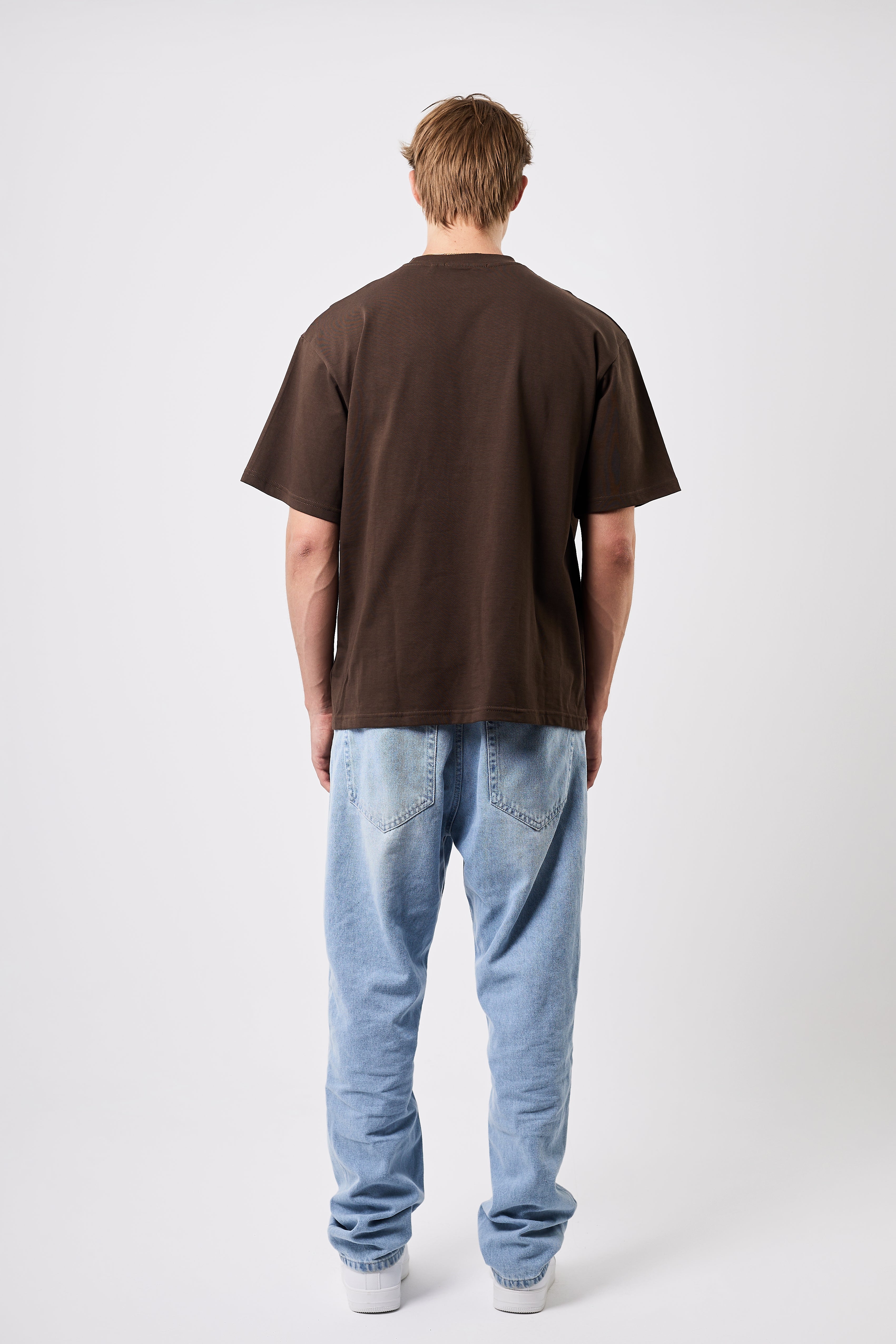 Premium Heavyweight Oversized Tee Brown