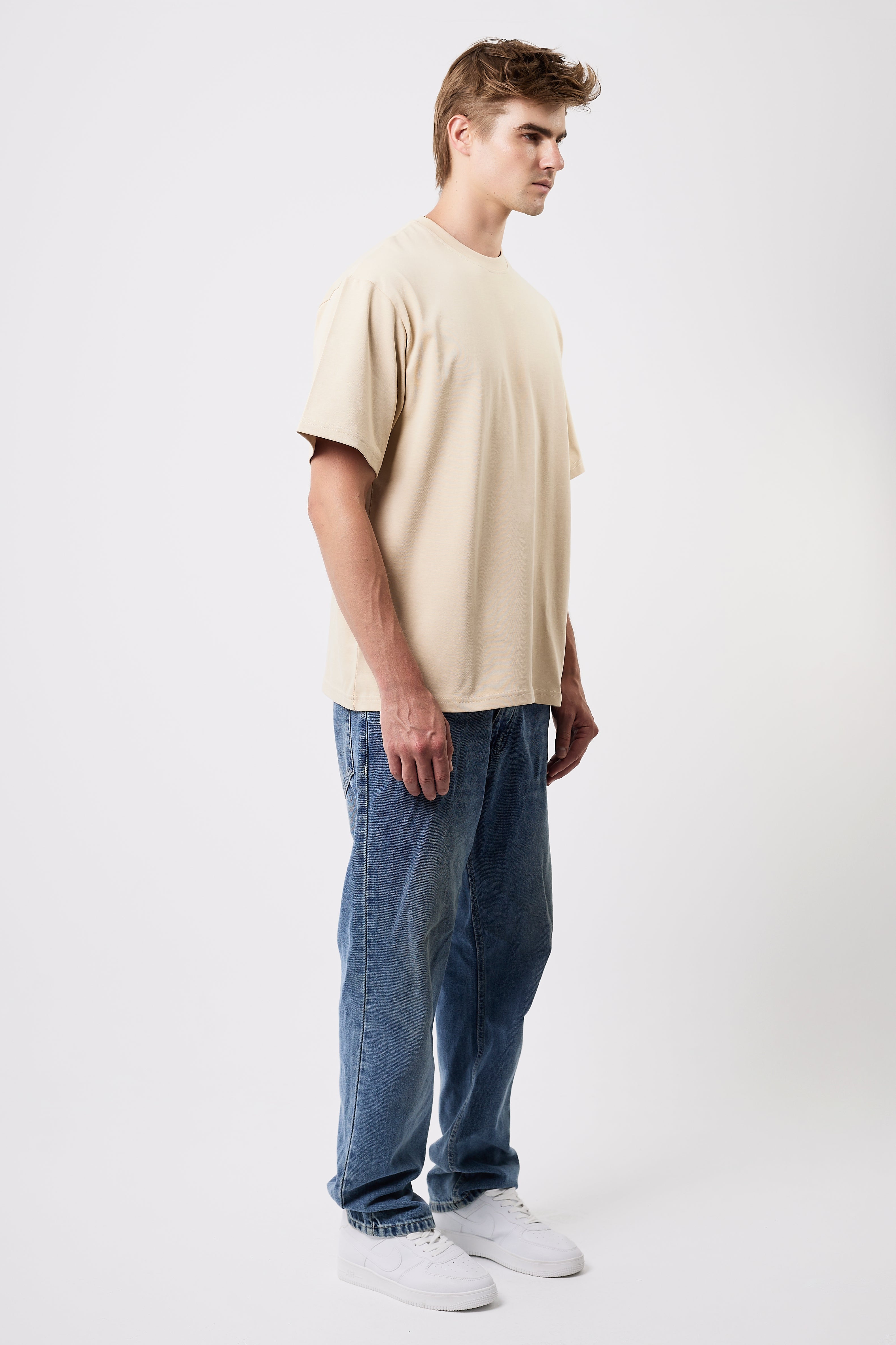 EVERYDAY STRAIGHT-LEG JEANS BLUE