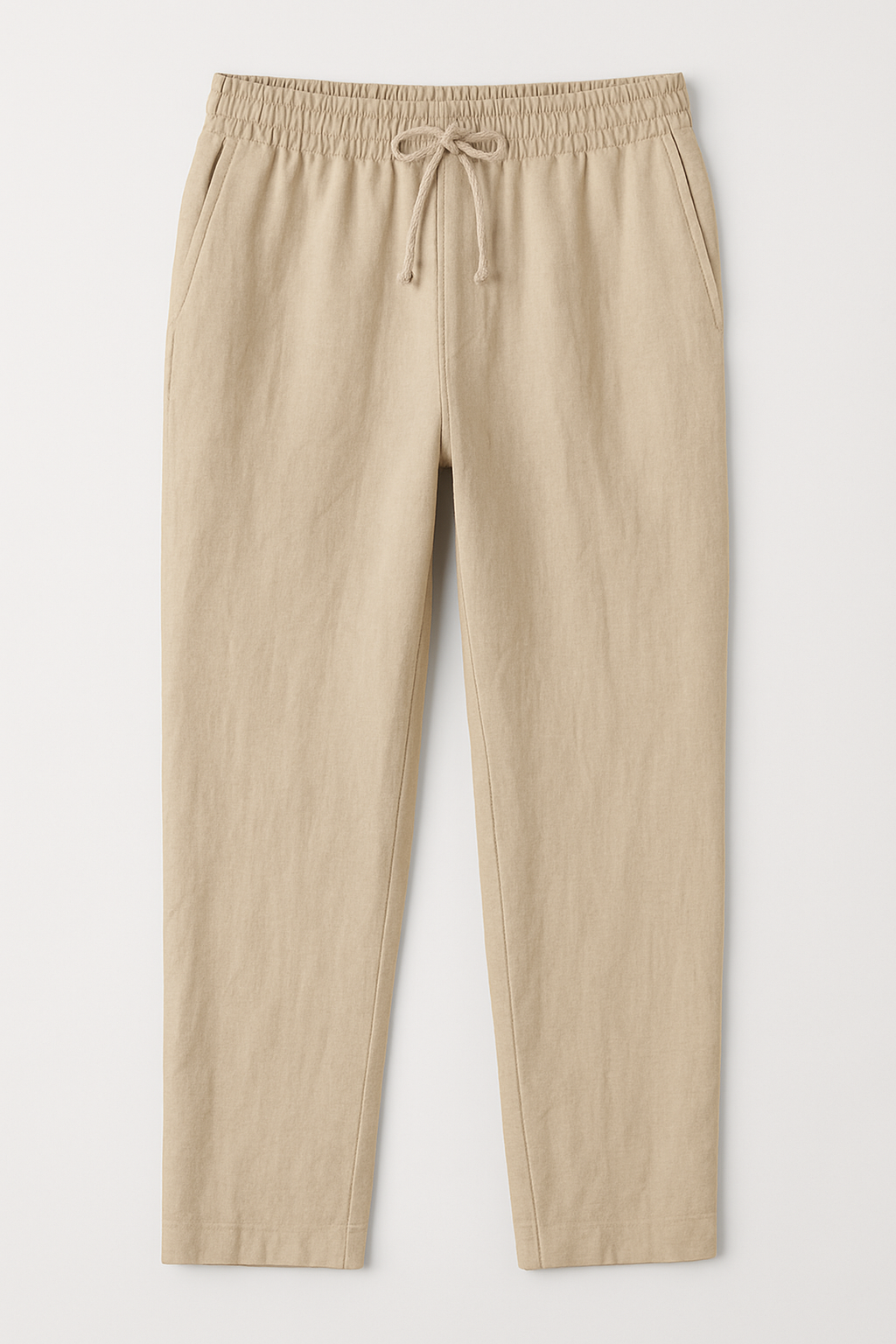 French Light Weight Linen pants beige